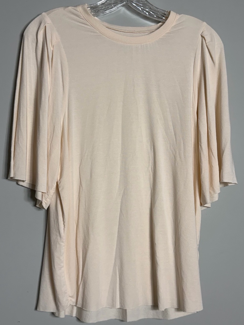 Matilda Jane Good Hart Cream Flutter Sleeve Top - Soft Lightweight Knit Size S